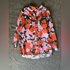 Aussie sustainable brand Variety Hour tunic shirt in ‘hedge’